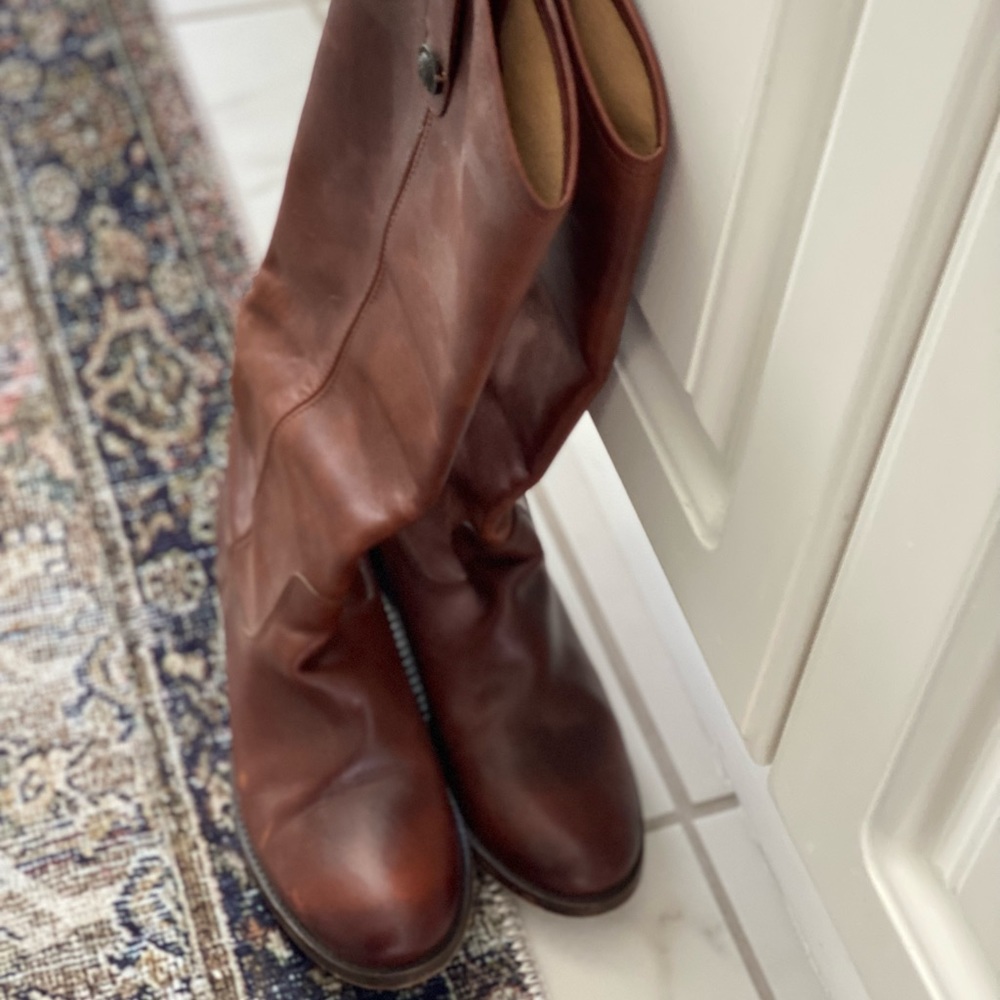 frye melissa button 2 knee high boot